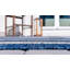 Tapis d'extérieur scintillant couleur azur-406473538
