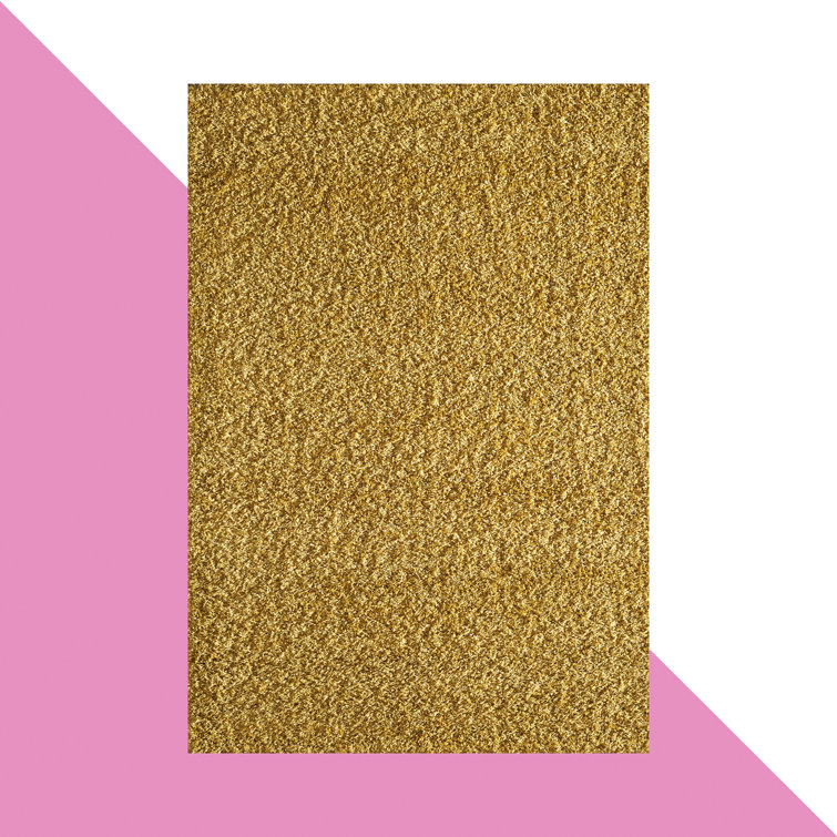 Esterly Gold Shaggy Rug