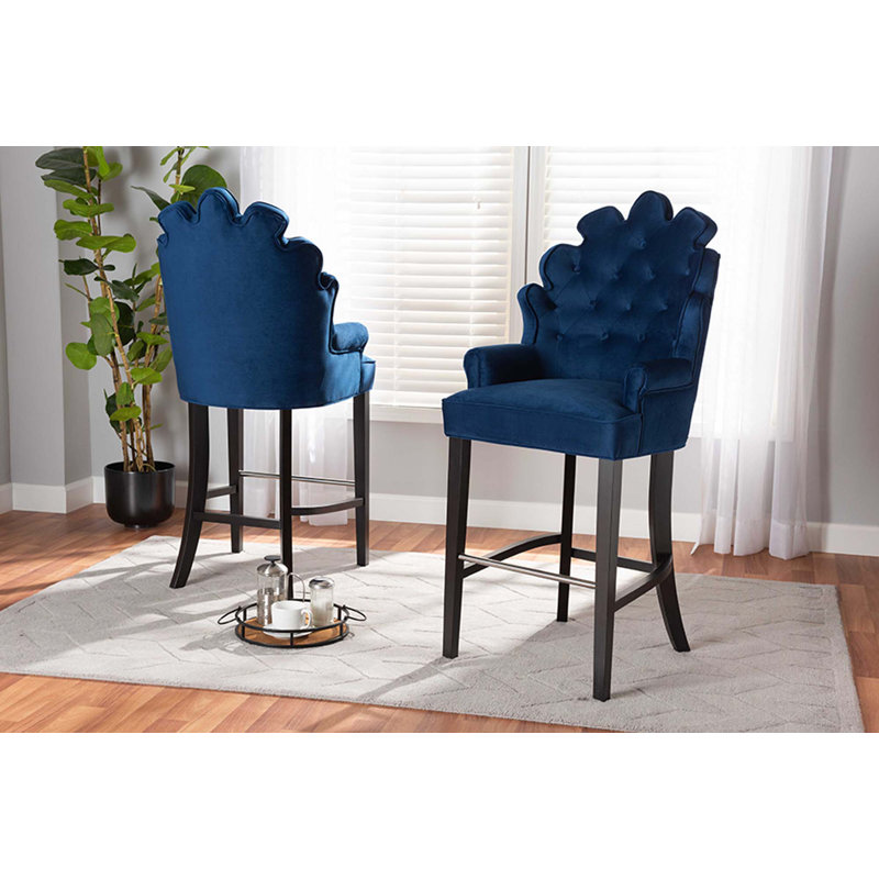Tabouret 30,3 "Danni-Lee, Bleu marine