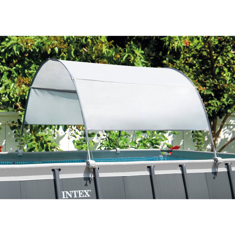 Intex 28211ST 12' X 30" Frame Round Above Ground Swimming Pool Kit With Canopy