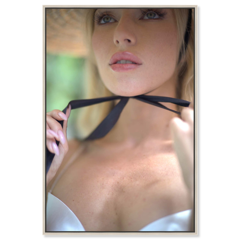 Yours Forever Canvas Fashion Print by Oliver Gal, Black Frame, 10 x 15, 31"H x 21"W, Silver Frame