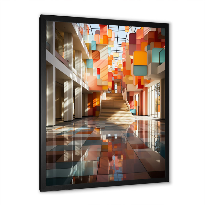 Architecture Institute of Technology I - Impression, Cadre d'angle fermé noir, H 20 po x l 12 po x P 1 po
