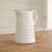 Embossed Stripe Ceramic Pitcher