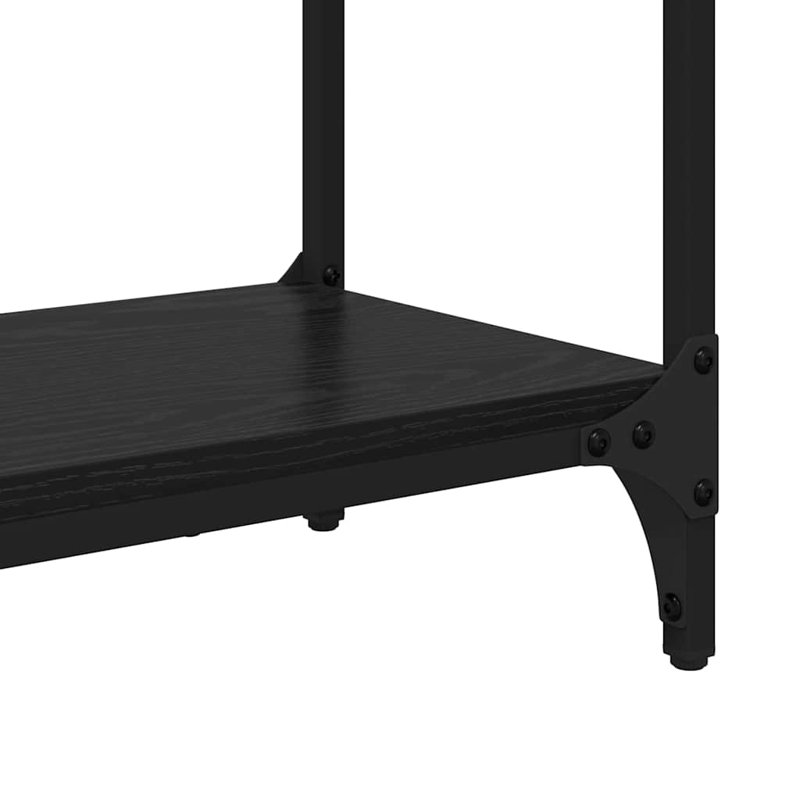 Console Table, 75cm H x 75cm W x 29cm D, Black Oak