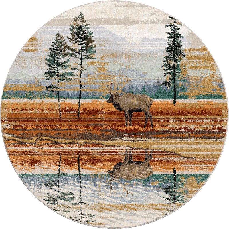 Delyla Indoor Rug, Round 7'7"