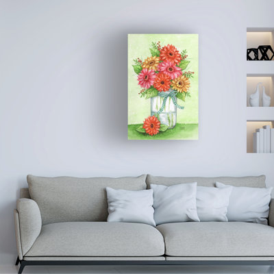 Melinda Hipsher Spring Bouquet Of Daisies Canvas Art
