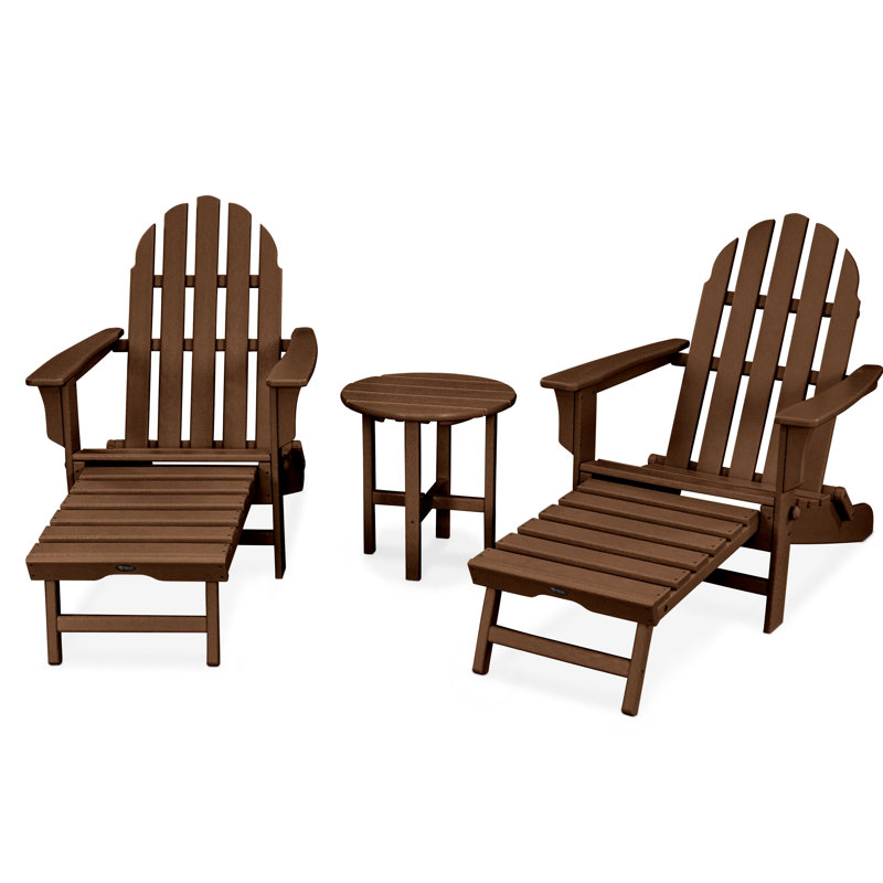 TREX Outdoors Cape Cod 3-Piece Ultimate Adirondack Set, Tree House