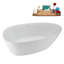 Baignoire autoportante 67 "avec drain 67" Streamline-102211130