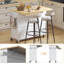 Kitchen Island with Drop Leaf, Island Table on Wheels, Modern Sideboard Buffet with Doors-614220012