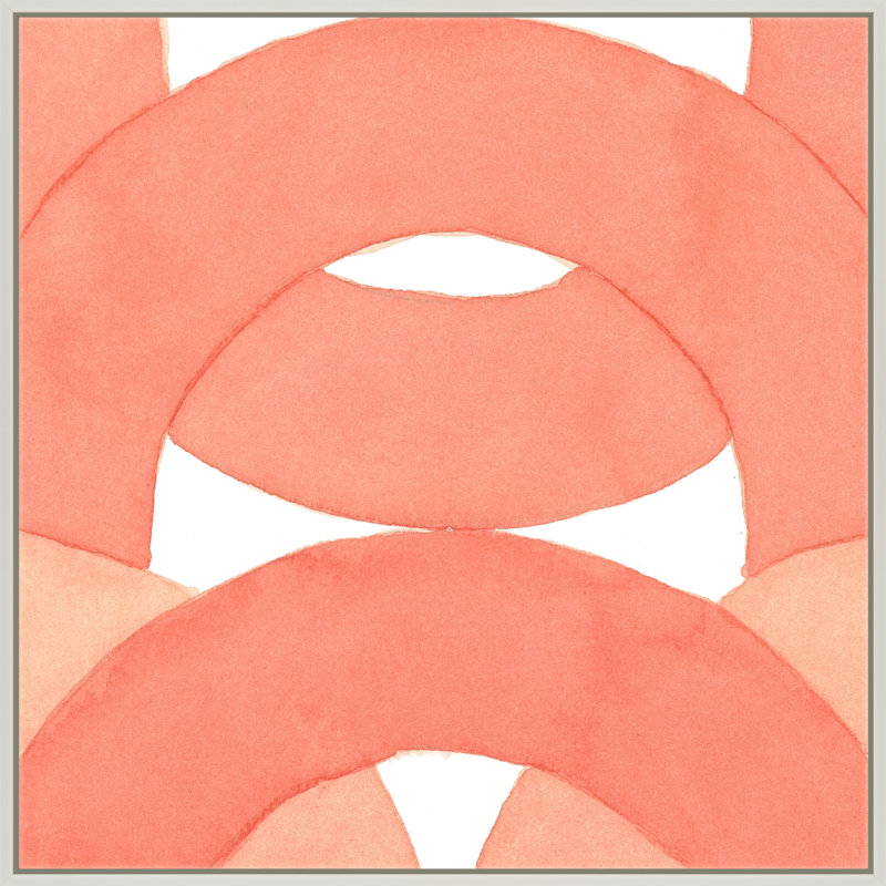Halo by Allison Rietta - Framed Wall Art, 16" H x 16" W x 1.38" D, White Picture Framed Canvas