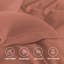 4 Piece Complete Bedding Set Duvet Cover Set With Fitted Bed Sheet & Pillowcases-111011619-111011602