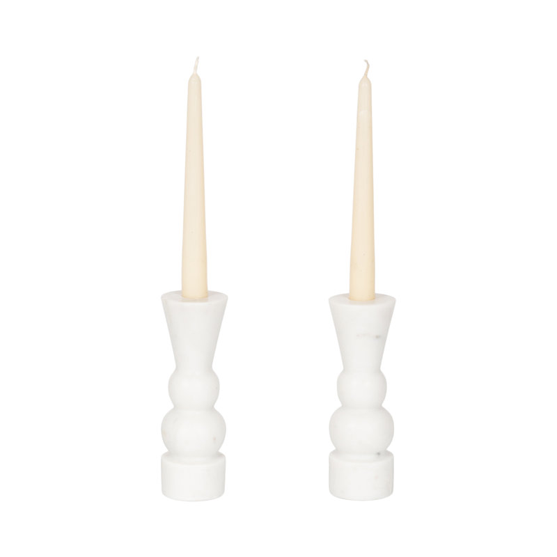 Ensemble de deux porte-bougies mâles