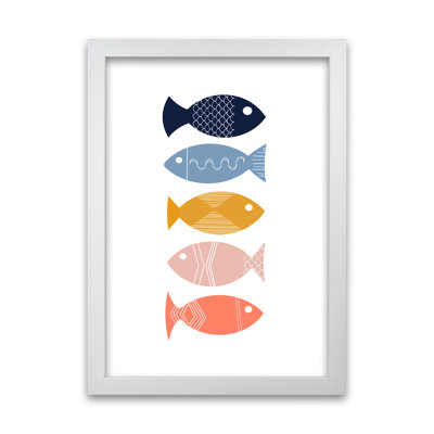 Scandi Mid Mod Fish Original - Print