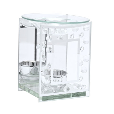 12Cm Glass Tabletop Wax Warmer