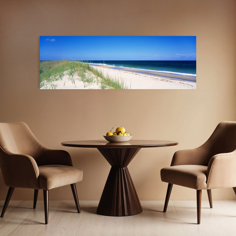 Art mural de la plage contemporaine du Cap Hatteras, Outer Banks, Caroline du Nord, États-Unis, H 16 po x l 48 po