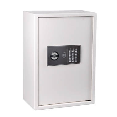 Digital Safe Whi Key Cabinet with Dual-Lock Bestcosty