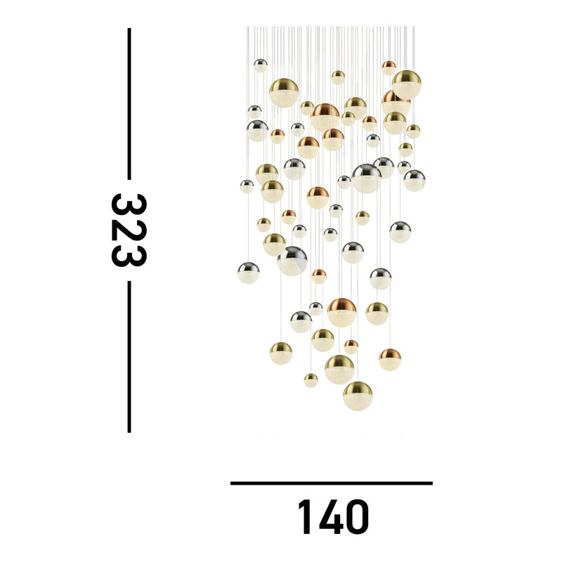 Javier 55 - Light LED Chandelier