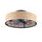 20" Lotus Design  Fabric Farmhouse Bladeless Ceiling Fan With Remote Control For Indoor--Not Included Bulbs