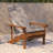 Rankins All-Weather Poly Resin Wood Adirondack Chairs with Cushions-1580249112