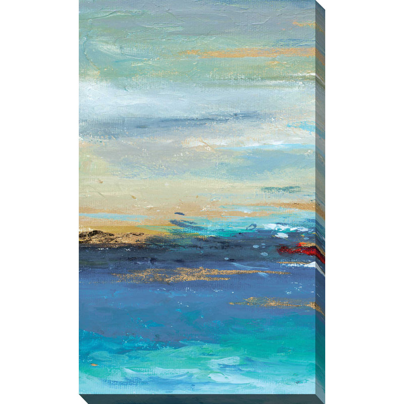 «Sea Mystery Panel I», reproduction d'art sur toile tendue, H 40 po x l 24 po x P 1,5 po