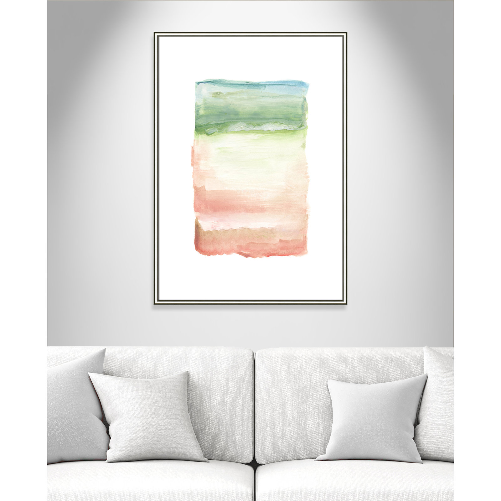 Nabi "Skye I" Print, 42.75" H x 30.75" W x 0.88" D, Silver Framed Paper