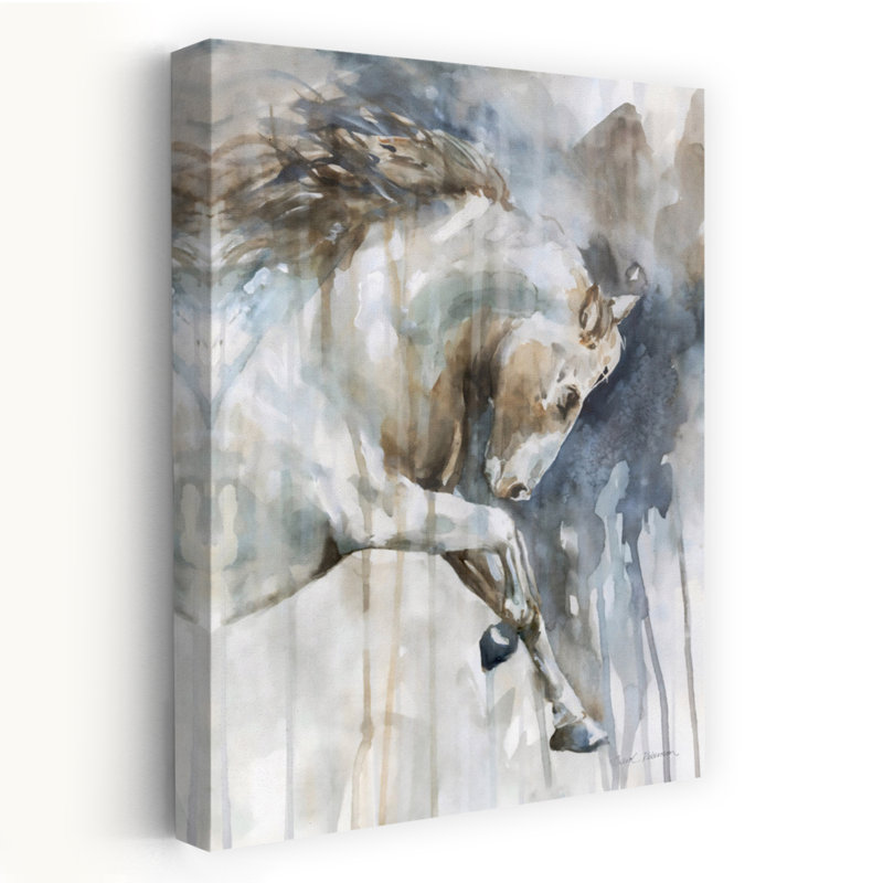 «Room to Run Abstract Contemporary Horse», reproduction d'art murale, 36" H x 24" W