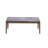 Idoia Engineered Stone Top & Walnut Finish Rectangular Coffee Table