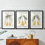 Christmas Holiday Art CECXIV - Impression sur mesure encadrée de qualité supérieure - 3 pièces-412016725-412016727