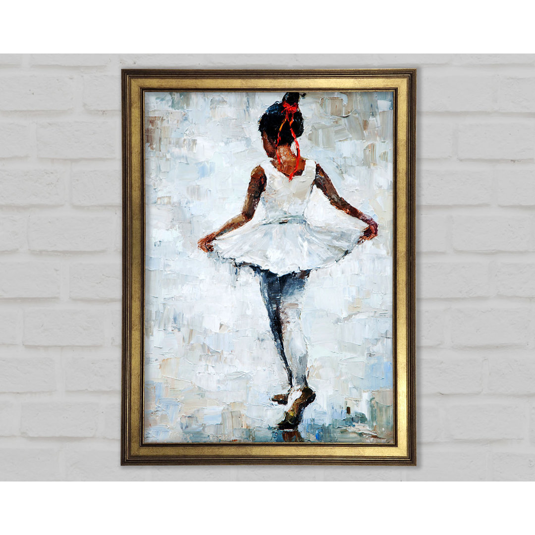 Dorinda White Ballerina 5 Gerahmter Druck Wandkunst