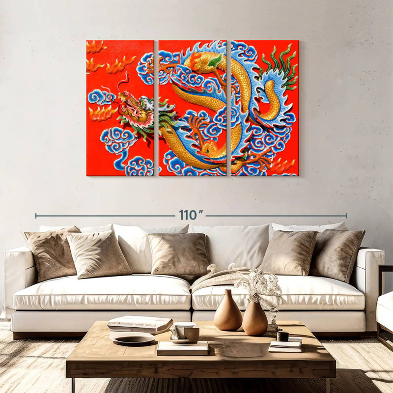 Brampt Dragon Chinese, 48" H x 74" W