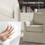Fauteuil décoratif pivotant avec coussin lombaire l 29,5 po Claudio-815590144-815722989