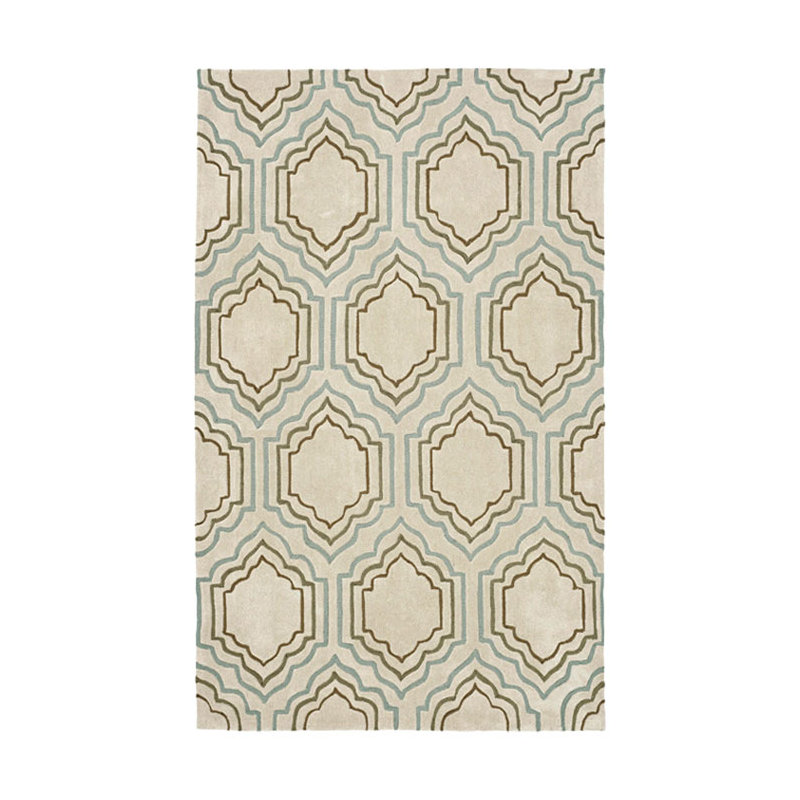 Modern Art Hand Tufted Performance Geometric Rug, 8' x 10'