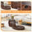 Double Clear Glass Oval Single Coffee Table-81125969