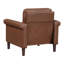 Fauteuil capitonné traditionnel avec garniture cloutée et siège à ressorts ensachés-1895825969