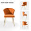 Fauteuil d'appoint moderne en velours avec dossier capitonné Euclid H 29 po-764843820
