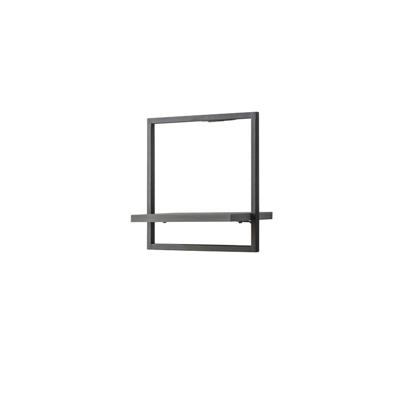 Locelso Floating Shelf, Black/Grey
