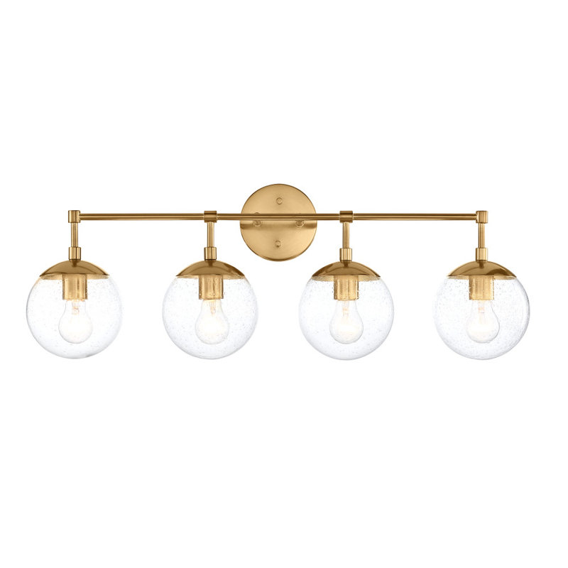 Gracelyn 4 - Light Dimmable Vanity Light, Satin Gold
