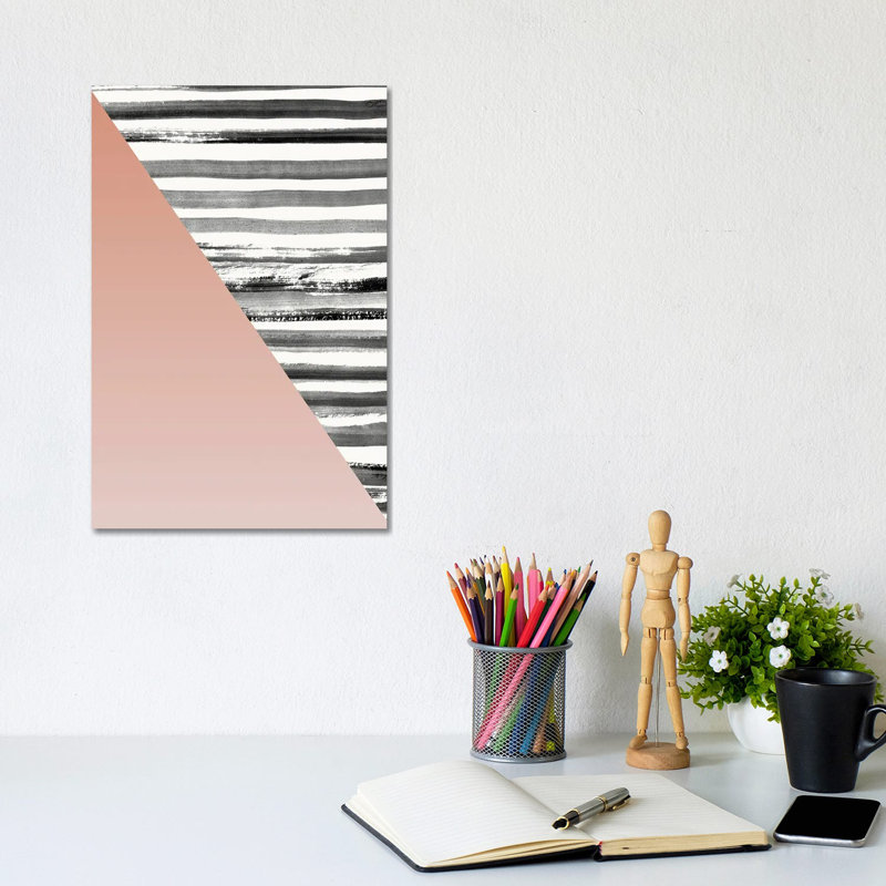Triangle I by Design Fabrikken - Wrapped Canvas Gallery-Wrapped Canvas Giclée, 20.32 cm H x 30.48 cm W