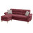 Velvet Reversible Sectional Sofa
