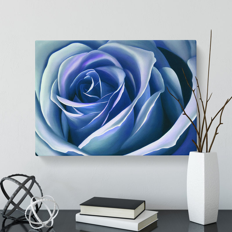 Dreamlike Rose Flower - Wrapped Canvas, 50cm H x 76cm W x 3cm D