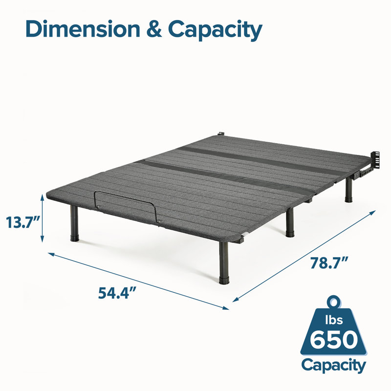 Kensley Zero Gravity Adjustable Bed with Wireless Remote, Twin XL