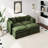 Modern Chenille Loveseat Sofa Couch With Ottoman-1360277077-1360277072