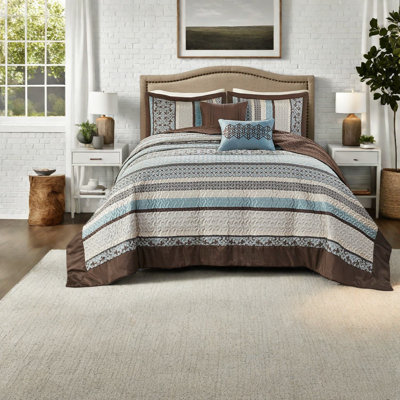 Reversible Cotton King Bedding Sets, Jacquard Traditional Home Comfort