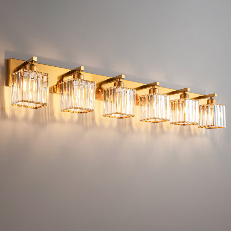 Lanceton Dimmable Vanity Light, Gold, 6 Lights