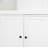 78.75'' H 4-Tier Farmhouse Bookcase Freestanding Display Shelf, 5-Color Dimmable Ceiling Light, Adjustable Glass Shelves & Storage Doors for Living Room Home Office Decor-763457698