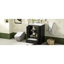 Armoire de salle de bain en céramique 24 po - style moderne noir, poignée argentée, meuble-lavabo polyvalent avec lavabo, espace organisé, luminaires, tablettes réglables, fonctionnelle-1175367781