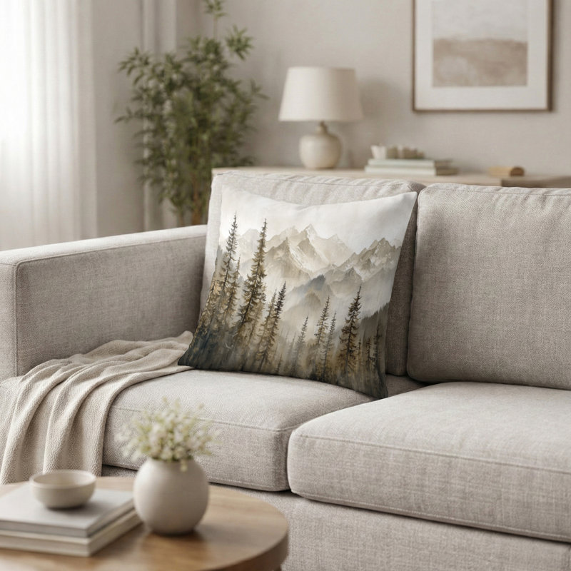 Coussin décoratif Timber and Peaks, H 16 po x l 16 po