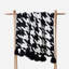 Houndstooth Knitted Throw Blanket