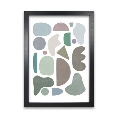 Abstract Terrazzo Shapes A - Print