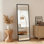 14 "x 47" au-dessus de la porte - miroir suspendu pleine longueur, miroir mural encadré en alliage d'aluminium